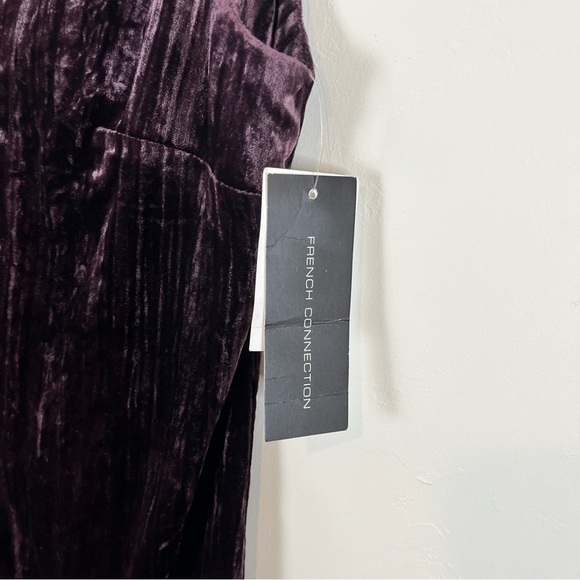 French Connection Theresa Mini Dress Crushed Velvet Purple Haze Size 6 N… - Picture 7 of 12